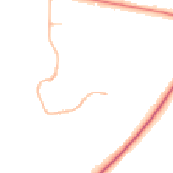 Night-time road noise heatmap for PE30 4UU