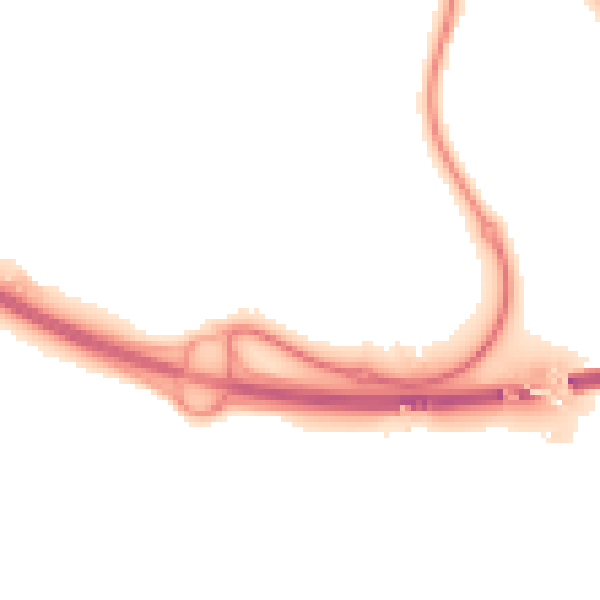 Night-time road noise heatmap for PE30 5BS