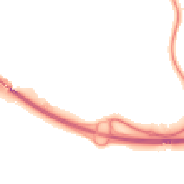 Night-time road noise heatmap for PE30 5LF