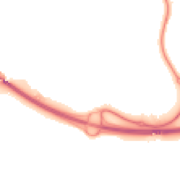 Night-time road noise heatmap for PE30 5RJ