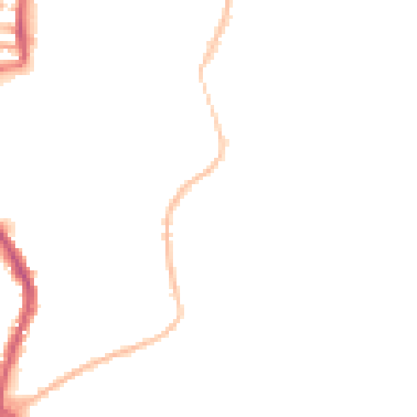 Night-time road noise heatmap for PE30 5RY