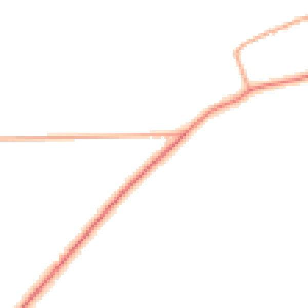 Daytime road noise heatmap for PE31 6AA