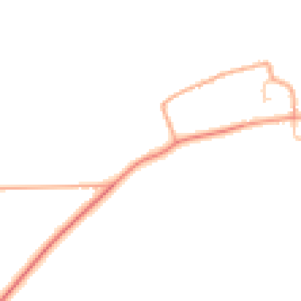 Daytime road noise heatmap for PE31 6AB