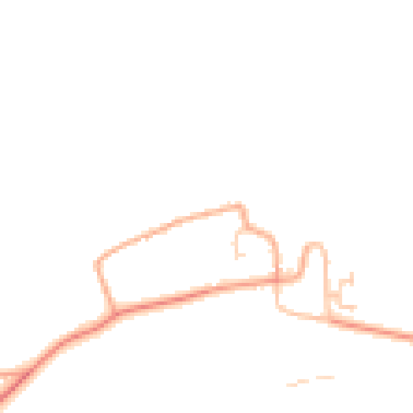 Daytime road noise heatmap for PE31 6AD
