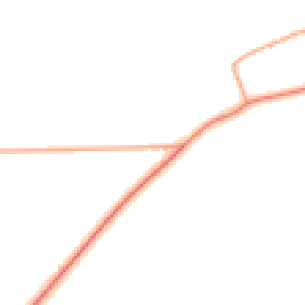 Daytime road noise heatmap for PE31 6AE