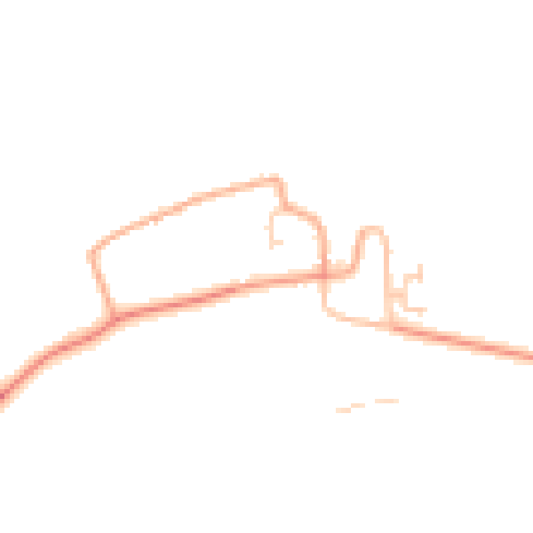 Daytime road noise heatmap for PE31 6AJ