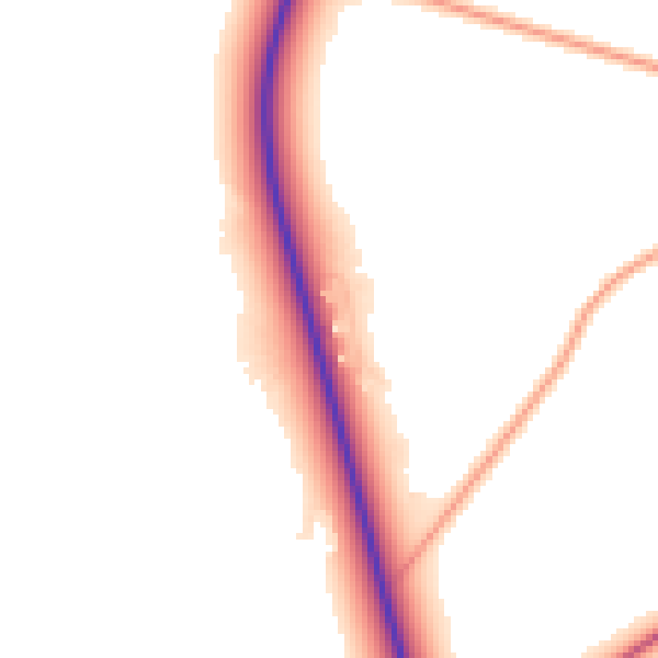 Daytime road noise heatmap for PE31 6AR