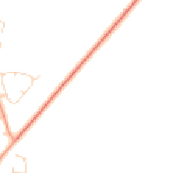 Daytime road noise heatmap for PE31 6BE