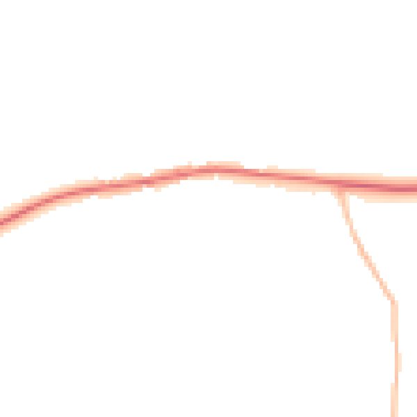 Night-time road noise heatmap for PE31 6BL