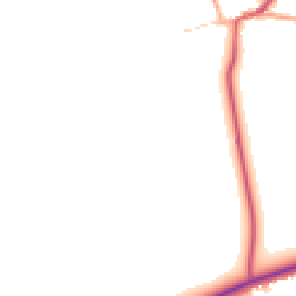 Daytime road noise heatmap for PE31 6BN