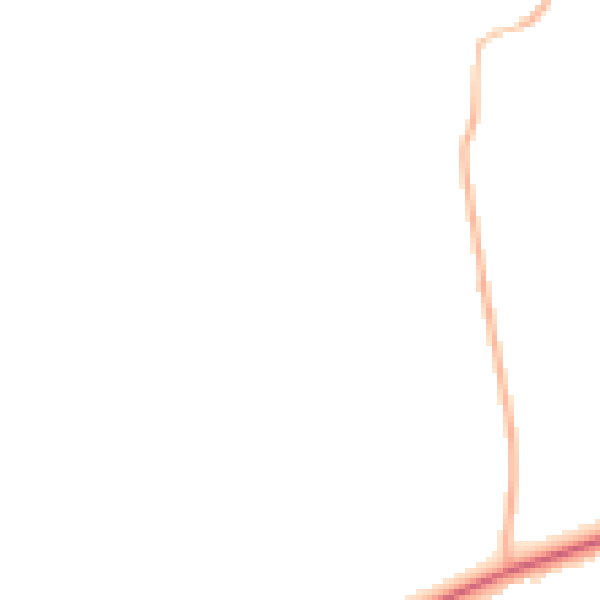 Night-time road noise heatmap for PE31 6BN