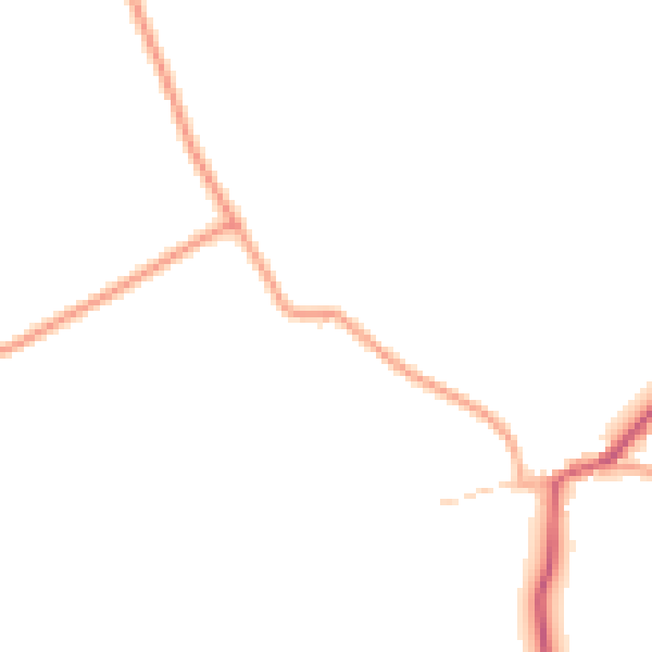 Daytime road noise heatmap for PE31 6BX