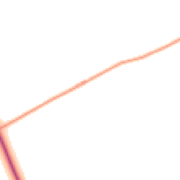 Daytime road noise heatmap for PE31 6BY