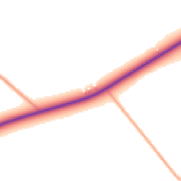 Daytime road noise heatmap for PE31 6DB