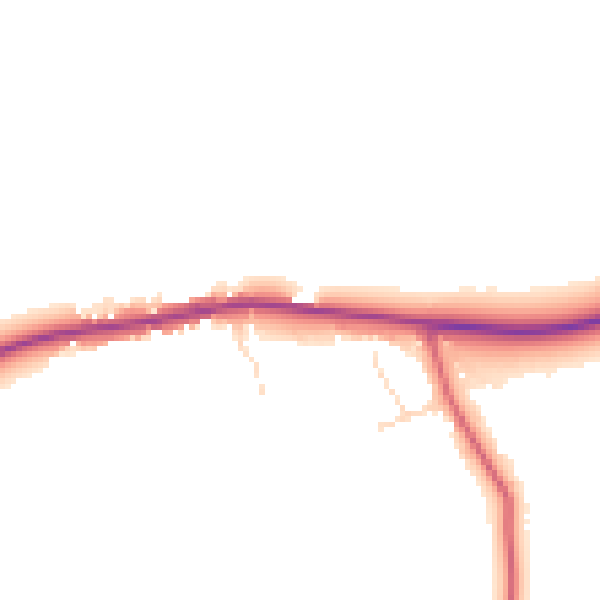 Daytime road noise heatmap for PE31 6DD