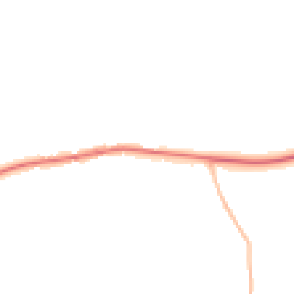 Night-time road noise heatmap for PE31 6DD