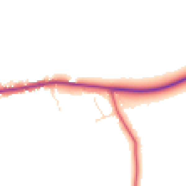 Daytime road noise heatmap for PE31 6DF