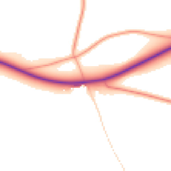 Daytime road noise heatmap for PE31 6DS