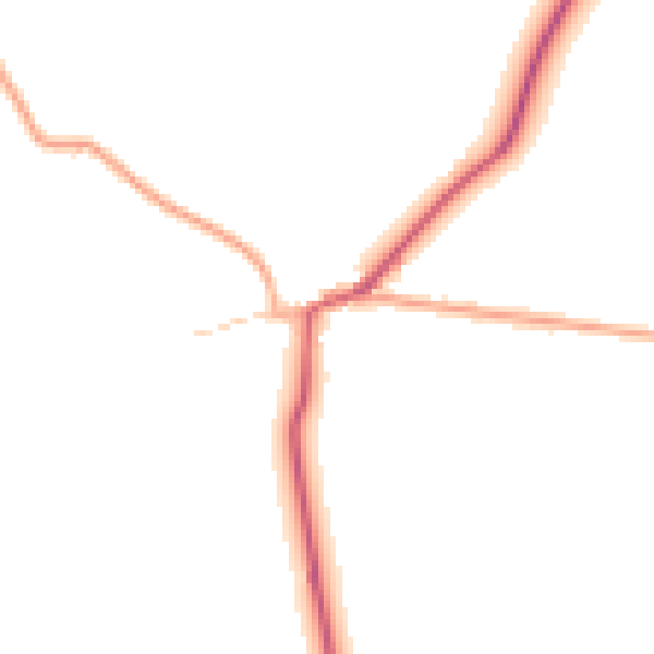 Daytime road noise heatmap for PE31 6DT