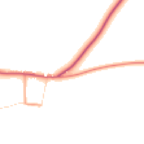 Daytime road noise heatmap for PE31 6EE