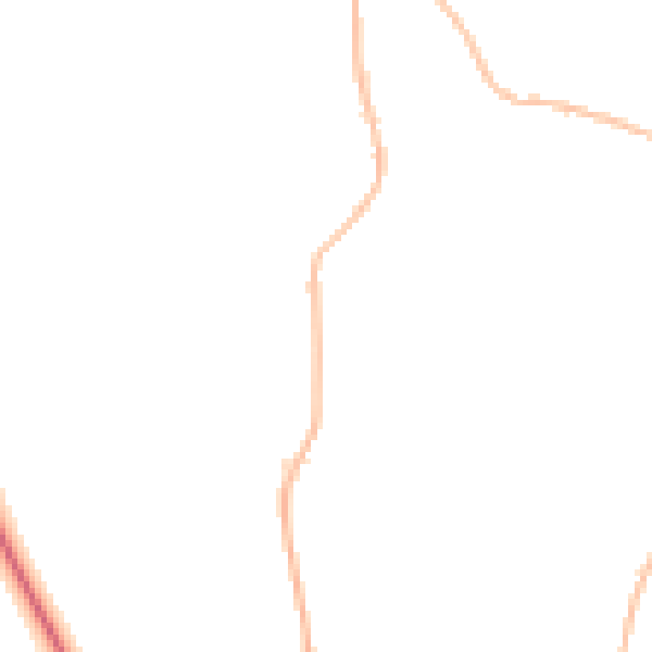 Night-time road noise heatmap for PE31 6JY