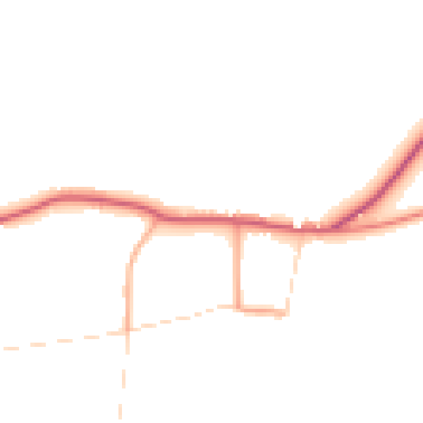 Daytime road noise heatmap for PE31 6QT