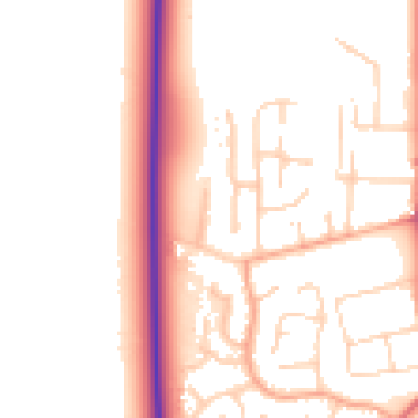 Daytime road noise heatmap for PE31 6YU
