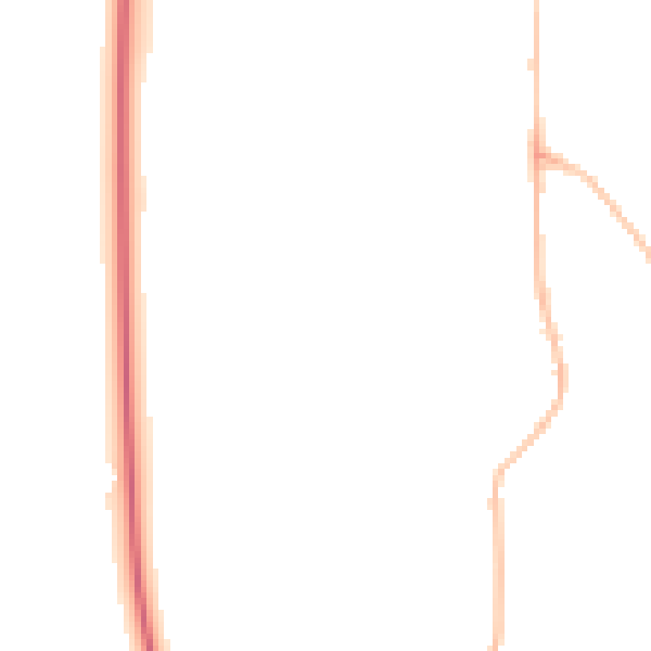 Night-time road noise heatmap for PE31 6YY