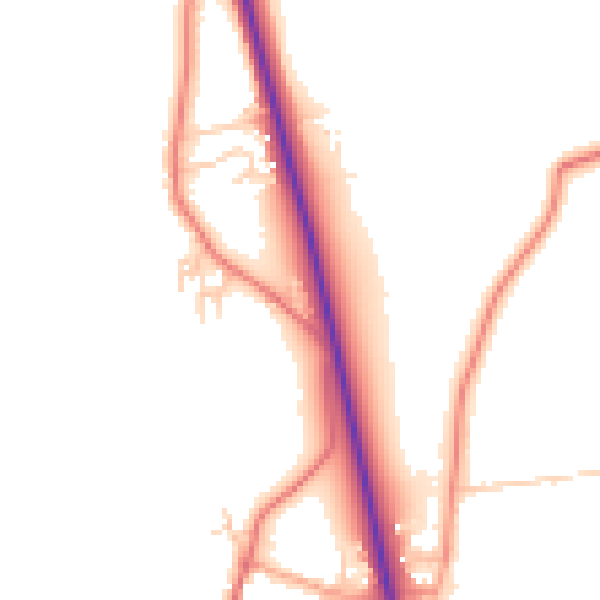 Daytime road noise heatmap for PE31 7FG