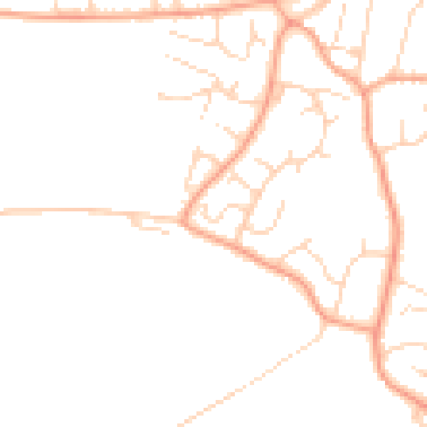 Daytime road noise heatmap for PE31 7LF