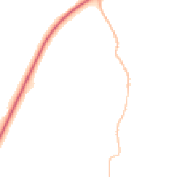 Night-time road noise heatmap for PE31 7PJ