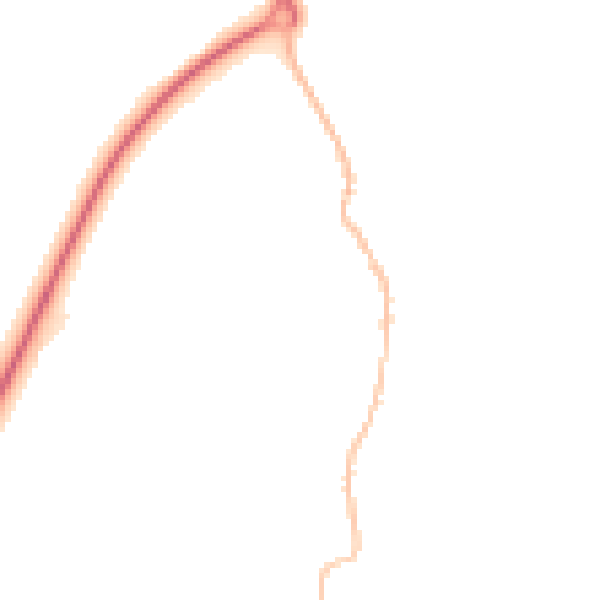 Night-time road noise heatmap for PE31 7PN
