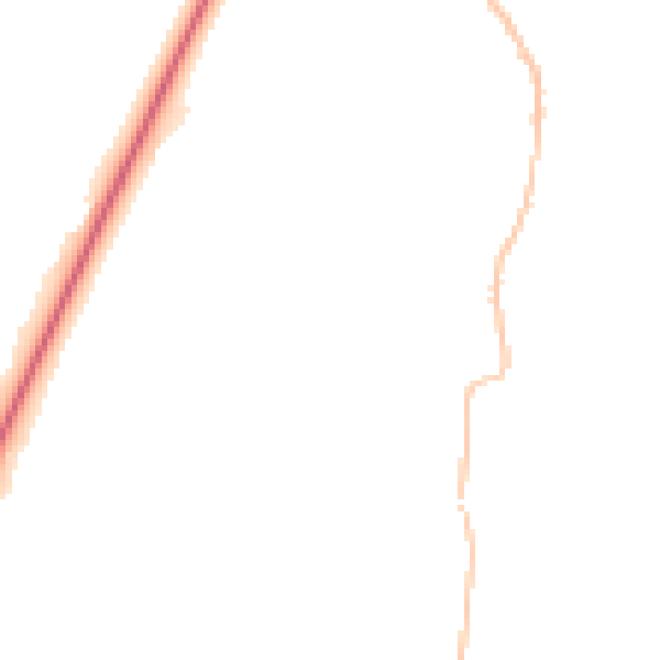 Night-time road noise heatmap for PE31 7RW