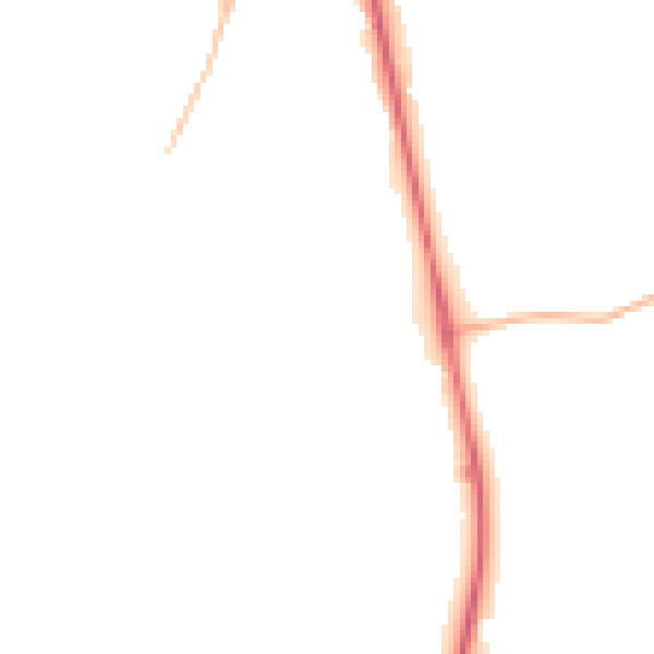 Night-time road noise heatmap for PE31 7SQ