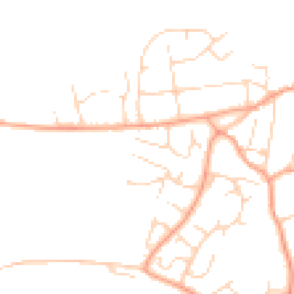 Daytime road noise heatmap for PE31 7TH