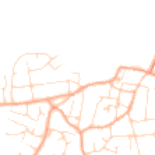 Daytime road noise heatmap for PE31 7UU