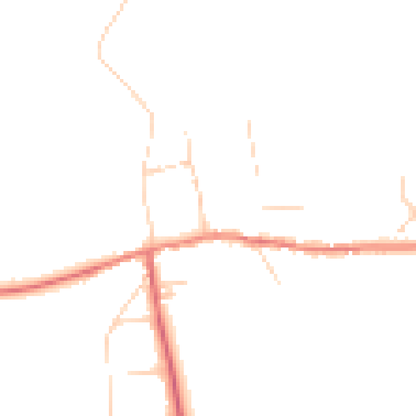 Daytime road noise heatmap for PE31 8AR