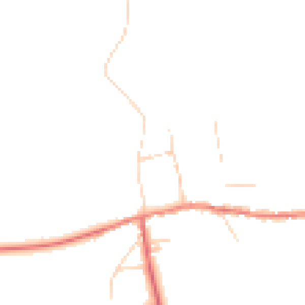Daytime road noise heatmap for PE31 8AT