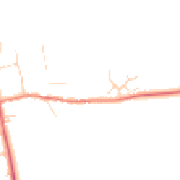 Daytime road noise heatmap for PE31 8BH