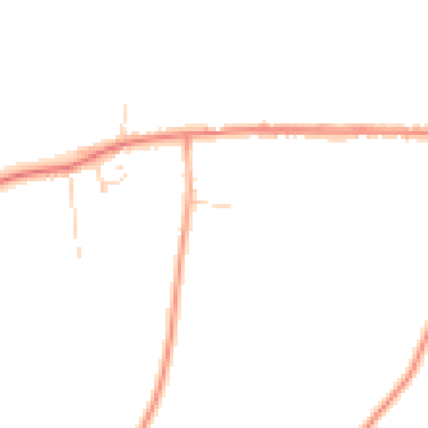 Daytime road noise heatmap for PE31 8BN
