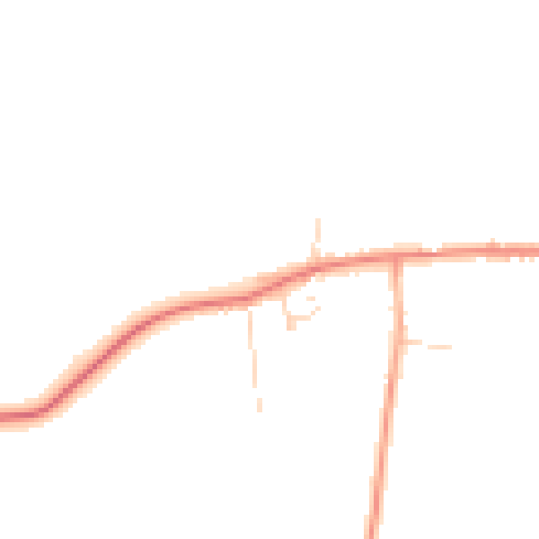 Daytime road noise heatmap for PE31 8BP