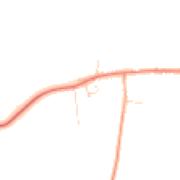 Daytime road noise heatmap for PE31 8BS