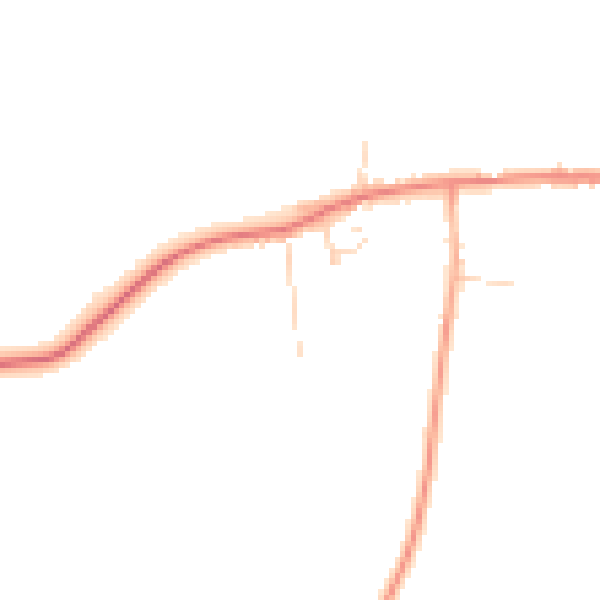 Daytime road noise heatmap for PE31 8BT