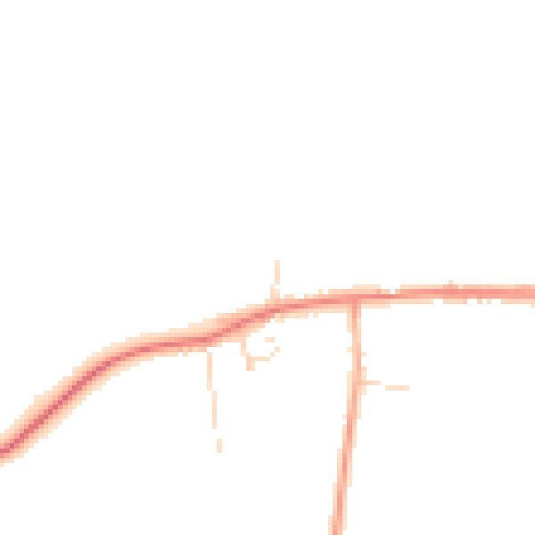 Daytime road noise heatmap for PE31 8BW