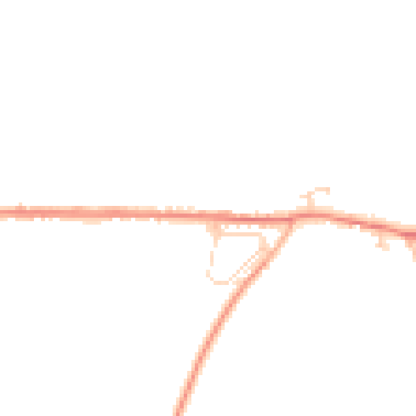 Daytime road noise heatmap for PE31 8BY