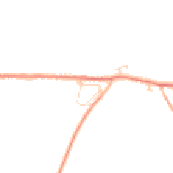 Daytime road noise heatmap for PE31 8DA