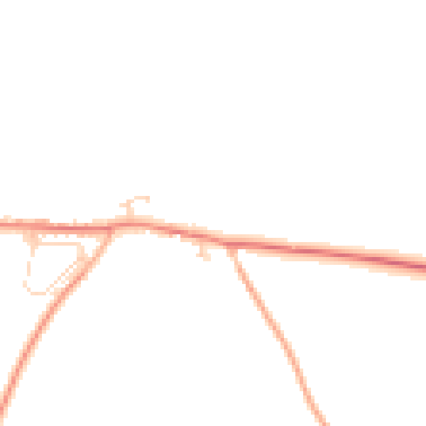 Daytime road noise heatmap for PE31 8DD