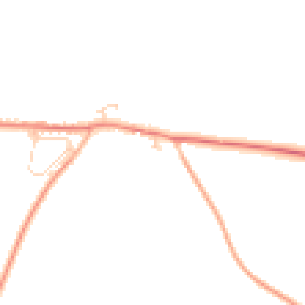 Daytime road noise heatmap for PE31 8DF