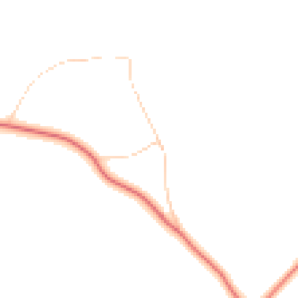 Daytime road noise heatmap for PE31 8EG