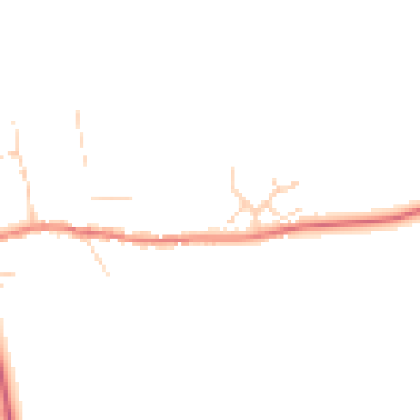 Daytime road noise heatmap for PE31 8EH